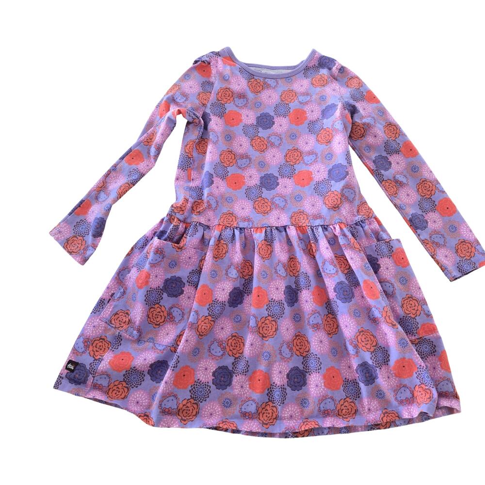 Tea Collection x Hello Kitty Long Sleeve Dress Size: 10